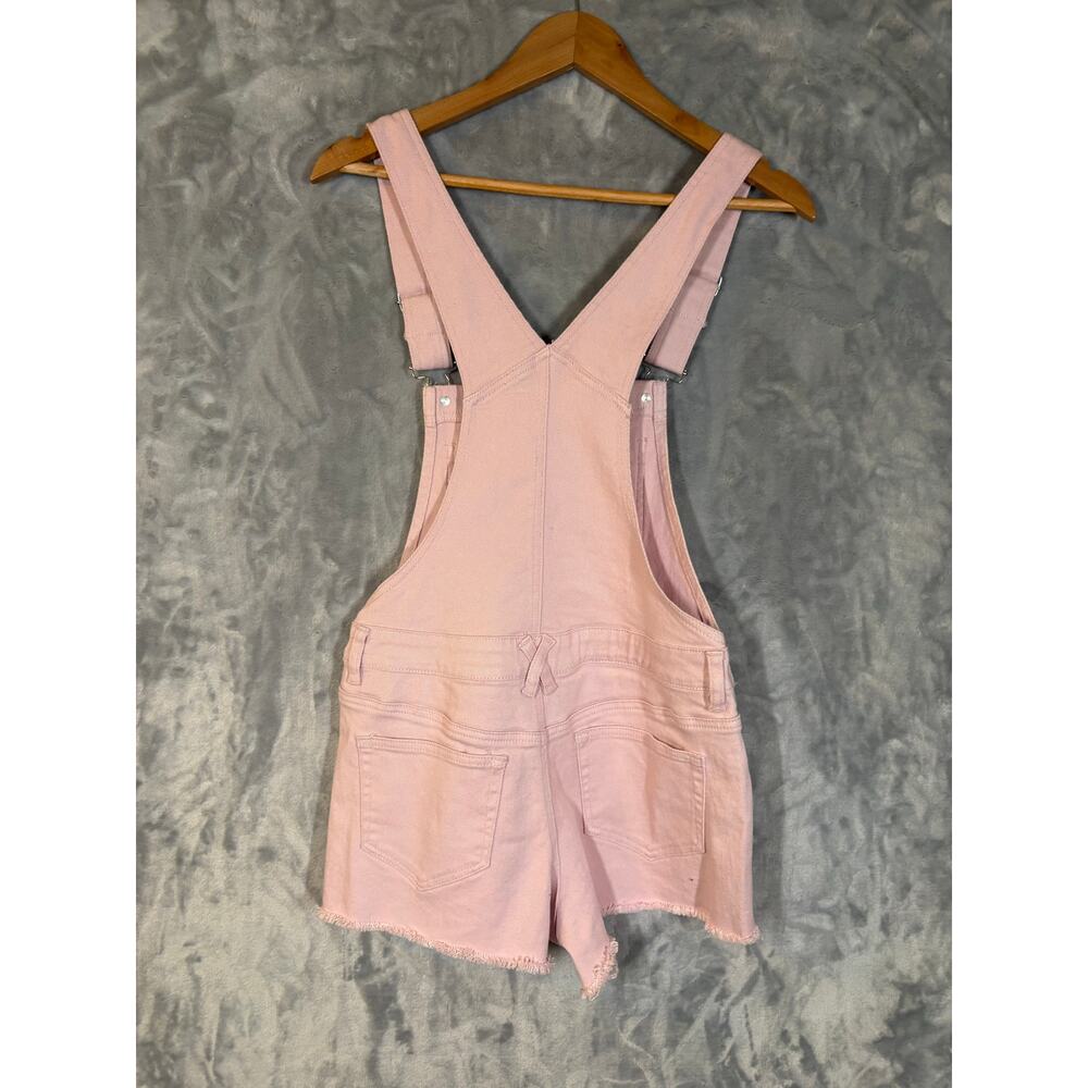 NWT Hot Topic Disney Little Mermaid Ariel Pink Denim Shortalls M Casual Vacation - Picture 9 of 11